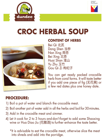 Croc Herbal Soup